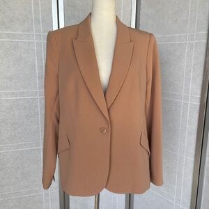 NWT L'AGENCE Toasted Almond Chamberlain Blazer sz 12